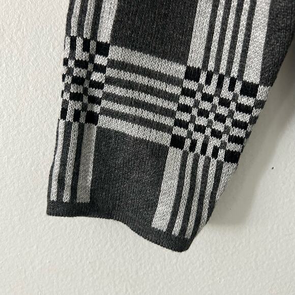 Lety & Me Women's Geometric Boat Neck Gray Pullover Sweater XS New - Picture 5 of 7